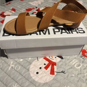 Dream Pairs Tan Sandals Minimalist Summer Style